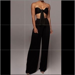 Jluxlabel black tory two piece set